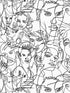 Croquis fabric in ecru noir color - pattern number WH 000013322 - by Scalamandre in the  collection