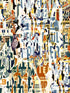 Affiches fabric in multico color - pattern number WH 000023323 - by Scalamandre in the  collection