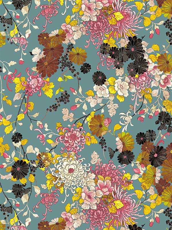 Yokata fabric in bleu color - pattern number WH 000033316 - by Scalamandre in the  collection