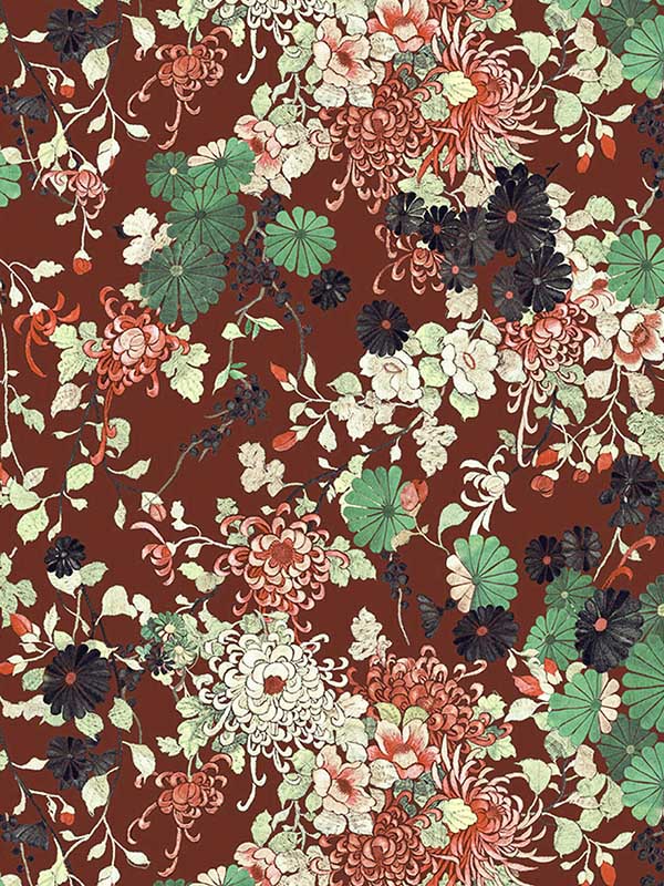 Yokata fabric in grenat color - pattern number WH 000043316 - by Scalamandre in the  collection