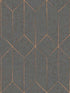Hayden Concrete Trellis fabric in charcoal color - pattern number 4125-26701 - by Advantage in the Fusion by Advantage collection