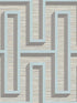 Henley Geometric Grasscloth fabric in light blue color - pattern number 4125-26724 - by Advantage in the Fusion by Advantage collection