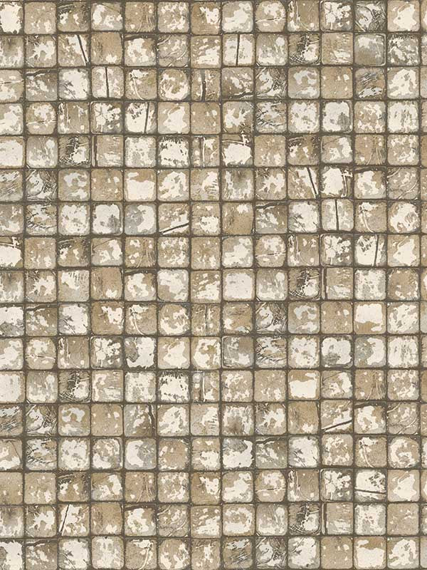 Kingsley Tiled wallpaper in neutral color - pattern number 4125-26757 - by Advantage in the Fusion by Advantage collection