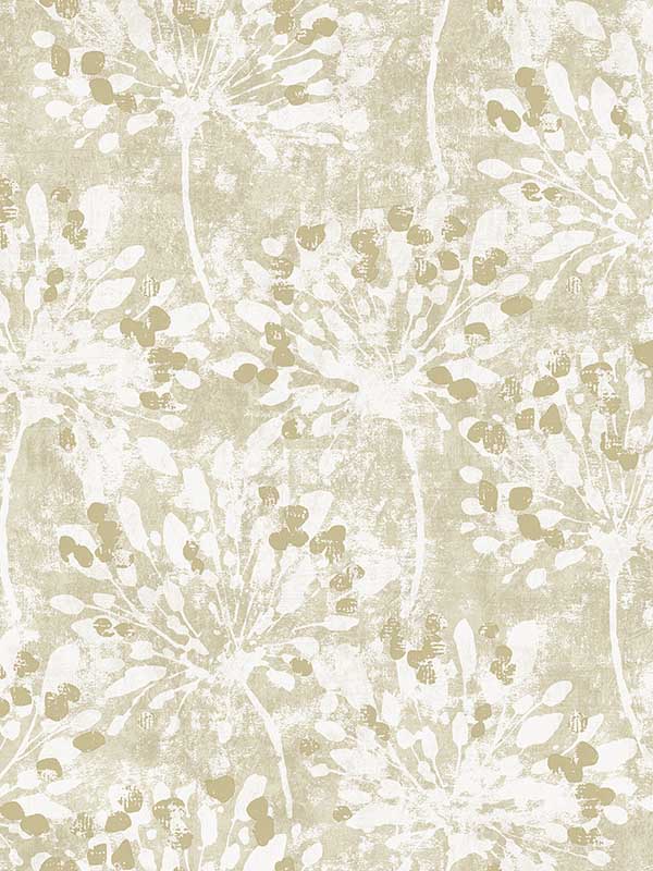 Dori Painterly Floral fabric in gold color - pattern number 2980-26188 - by Advantage in the Splash collection