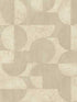 Barcelo Circles wallpaper in beige color - pattern number 2980-521337 - by Advantage in the Splash collection