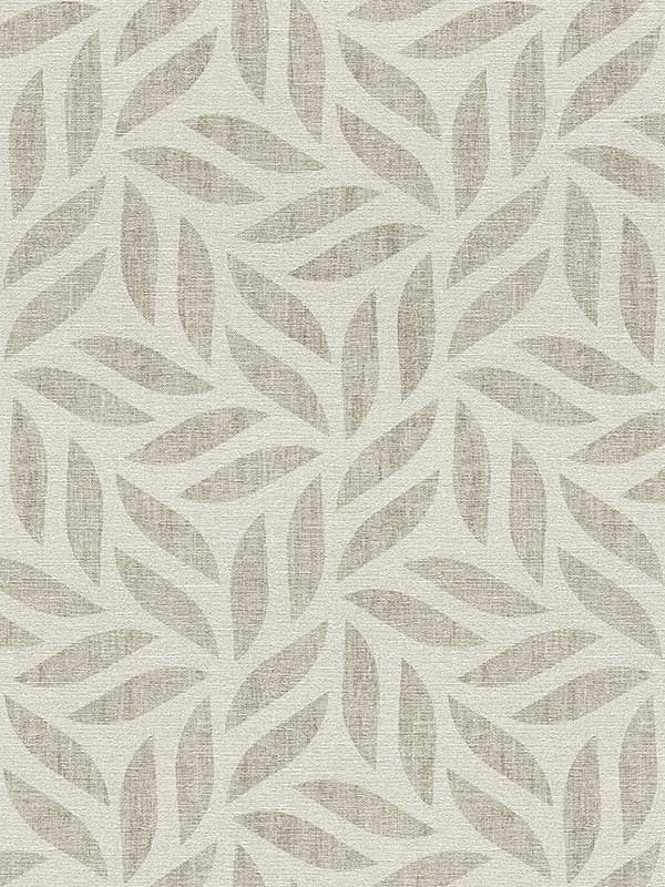 Sagano Leaf wallpaper in light grey color - pattern number 2980-704631 - by Advantage in the Splash collection