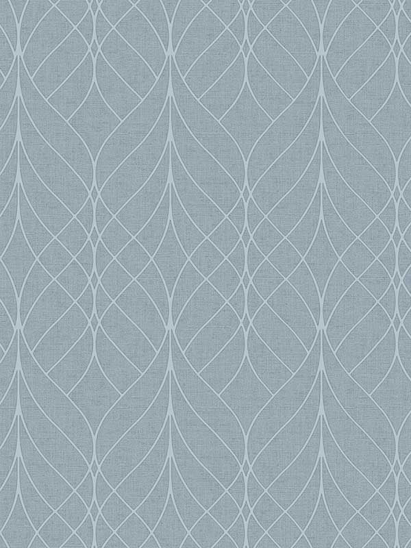 Hartley Geo wallpaper in blue color - pattern number 2980-M41901 - by Advantage in the Splash collection