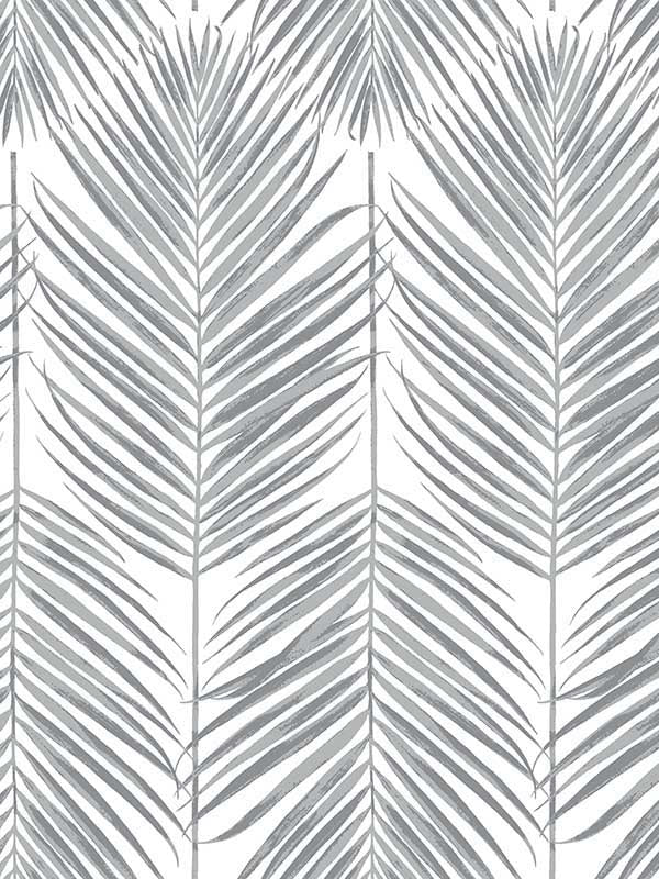 Casa Mia Paradise Palm Peel and Stick wallpaper in gray color - pattern number RM21700 - by Casa Mia in the Peel and Stick Wallpaper by Casa Mia collection