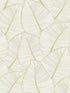 Casa Mia Lined Leaves Peel and Stick fabric in metallic gold off white color - pattern number RM21803 - by Casa Mia in the Peel and Stick Wallpaper by Casa Mia collection