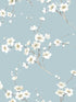 Cherry Blossoms Peel and Stick fabric in odessa color - pattern number RM22011 - by Casa Mia in the Peel and Stick Wallpaper by Casa Mia collection