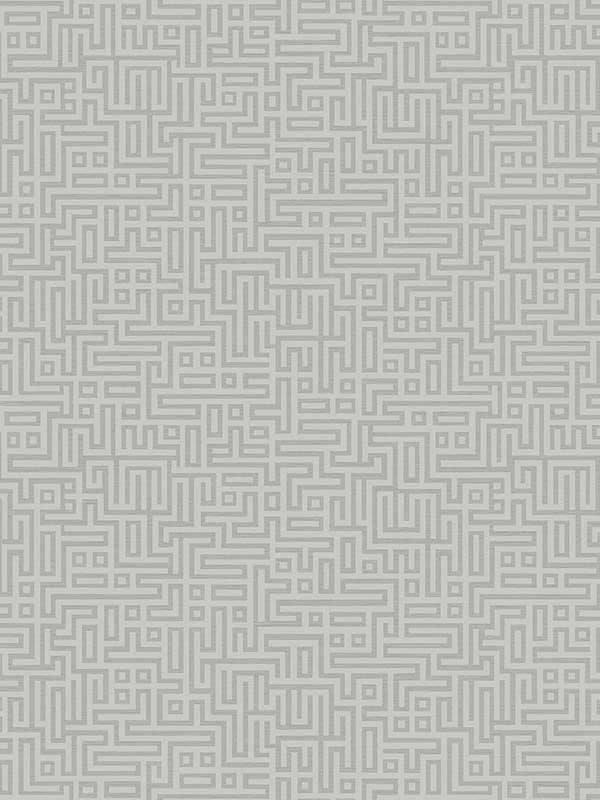 Rockefellar Maze wallpaper in slate grey color - pattern number DC60906 - by Collins and Company in the Deco 2 collection