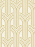 Broadway Arches wallpaper in golden nugget color - pattern number DC61303 - by Collins and Company in the Deco 2 collection