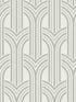 Broadway Arches wallpaper in chrome color - pattern number DC61307 - by Collins and Company in the Deco 2 collection