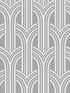 Deco Arches wallpaper in metallic silver color - pattern number DC61910 - by Collins and Company in the Deco 2 collection