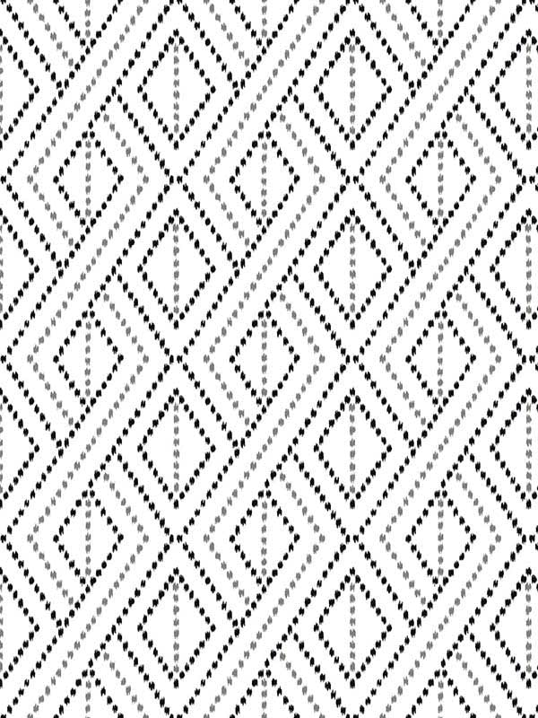 Boho Grid Peel and Stick wallpaper in alloy color - pattern number LN30200 - by NextWall in the Peel and Stick Wallpaper by Lillian August Luxe Haven 2 collection