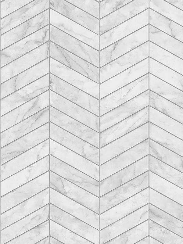 Marbled Chevron Peel and Stick wallpaper in calcutta and argos grey color - pattern number LN30408 - by NextWall in the Peel and Stick Wallpaper by Lillian August Luxe Haven 2 collection