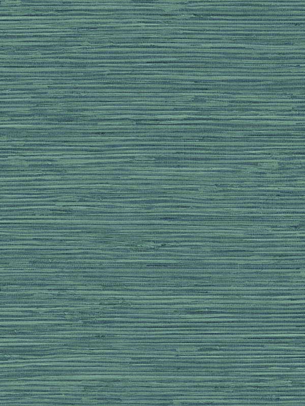 Saybrook Faux Rushcloth Peel and Stick fabric in paradise teal color - pattern number SG11404 - by NextWall in the Peel and Stick Wallpaper by Stacy Garcia Sojourn Collection 2 collection
