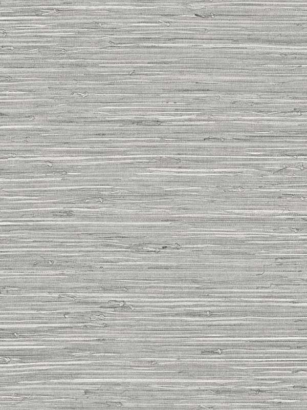 Saybrook Faux Rushcloth Peel and Stick fabric in cove grey and metallic silver color - pattern number SG11407 - by NextWall in the Peel and Stick Wallpaper by Stacy Garcia Sojourn Collection 2 collection