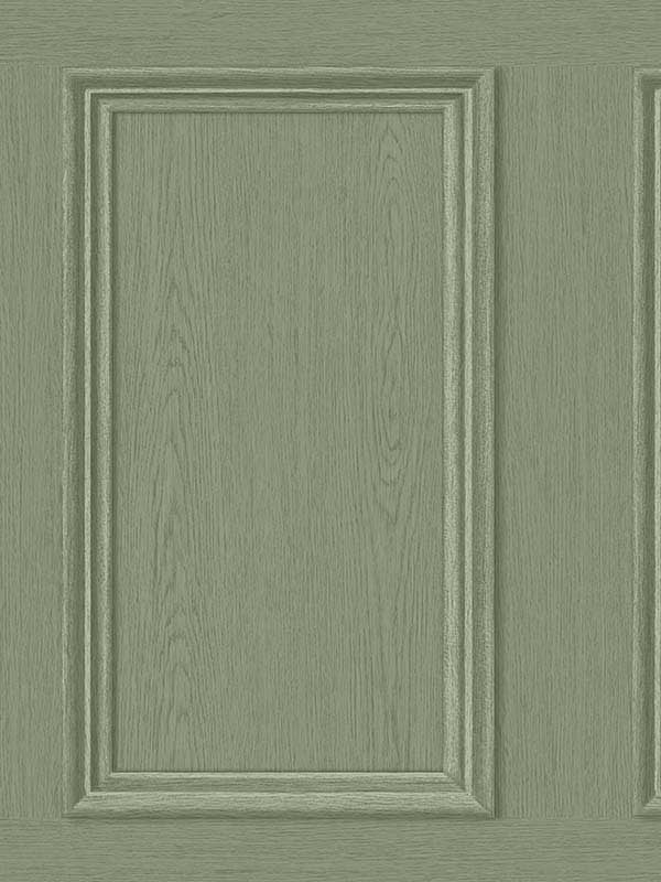 Faux Wood Panel Peel and Stick wallpaper in fresh rosemary color - pattern number SG11804 - by NextWall in the Peel and Stick Wallpaper by Stacy Garcia Sojourn Collection 3 collection