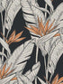 Birds of Paradise Peel and Stick fabric in onyx and metallic copper color - pattern number SG11910 - by NextWall in the Peel and Stick Wallpaper by Stacy Garcia Sojourn Collection 3 collection