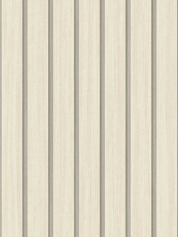 Faux Wooden Slats Peel and Stick fabric in neutral color - pattern number SG12103 - by NextWall in the Peel and Stick Wallpaper by Stacy Garcia Sojourn Collection 3 collection