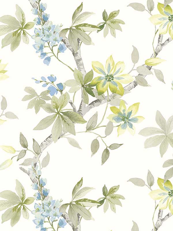 Rosoman wallpaper in cool avocado color - pattern number CL21603 - by Carl Robinson in the Carl Robinson 18 Napa collection