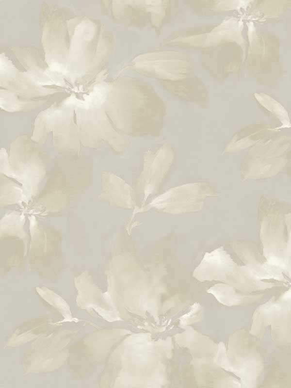 Midnight Blooms Peel and Stick wallpaper in neutral color - pattern number PSW1414RL - by Candice Olson in the Simply Candice Peel and Stick Wallpaper collection