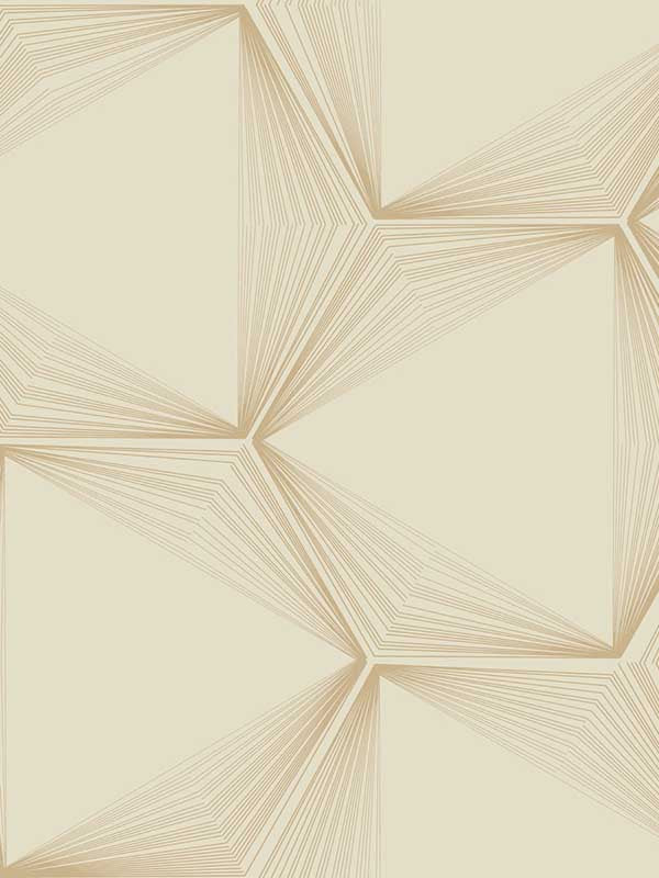 Honeycomb Peel and Stick wallpaper in sand and gold color - pattern number PSW1416RL - by Candice Olson in the Simply Candice Peel and Stick Wallpaper collection