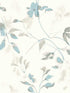 Linden Flower Peel and Stick wallpaper in spa blue color - pattern number PSW1423RL - by Candice Olson in the Simply Candice Peel and Stick Wallpaper collection
