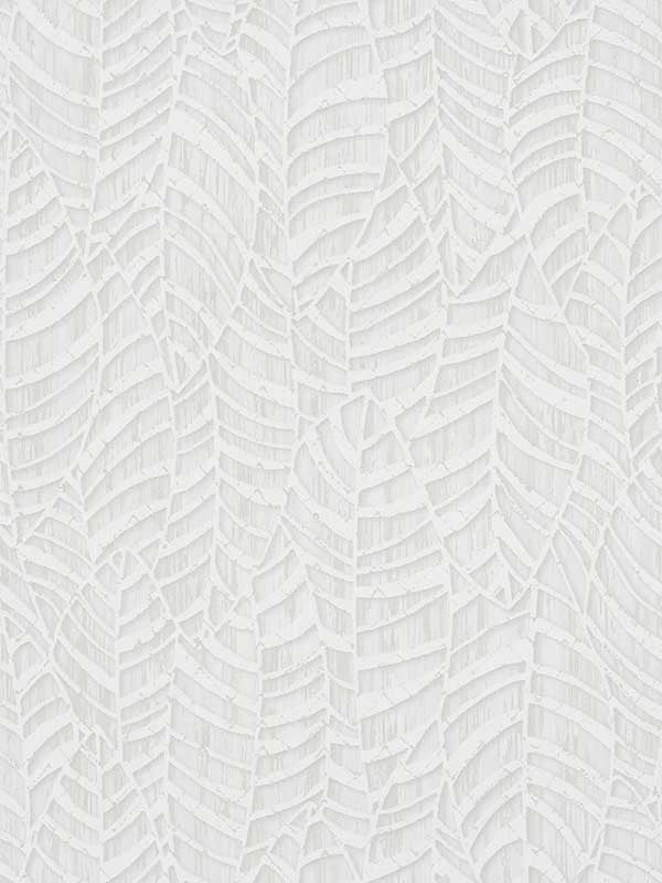 Leaves fabric in white grey color - pattern number 32972 - by Galerie in the Serene collection