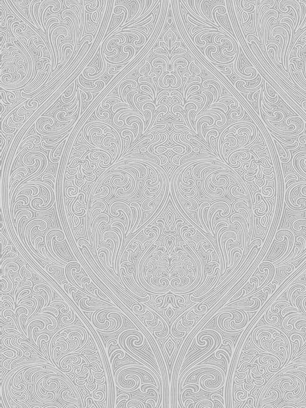 Art Nouvu wallpaper in grey white color - pattern number 32980 - by Galerie in the Serene collection