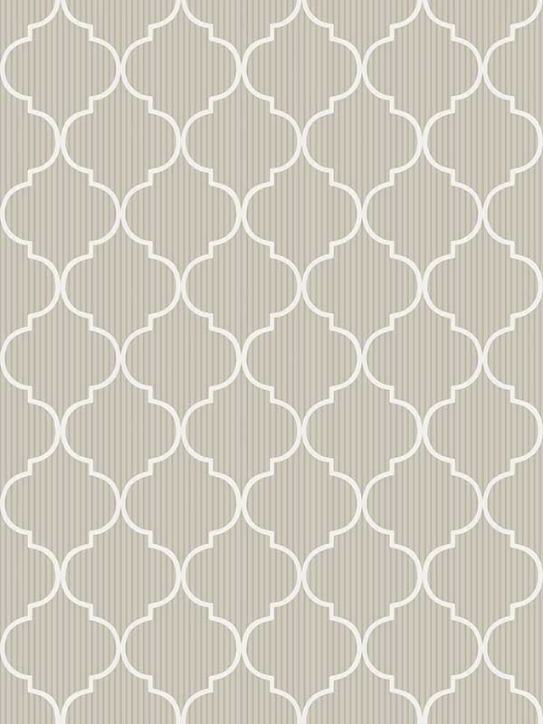 Cancello wallpaper in green beige color - pattern number 84018 - by Galerie in the Cottage Chic collection