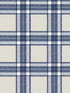 Tartan fabric in blue color - pattern number 84058 - by Galerie in the Cottage Chic collection