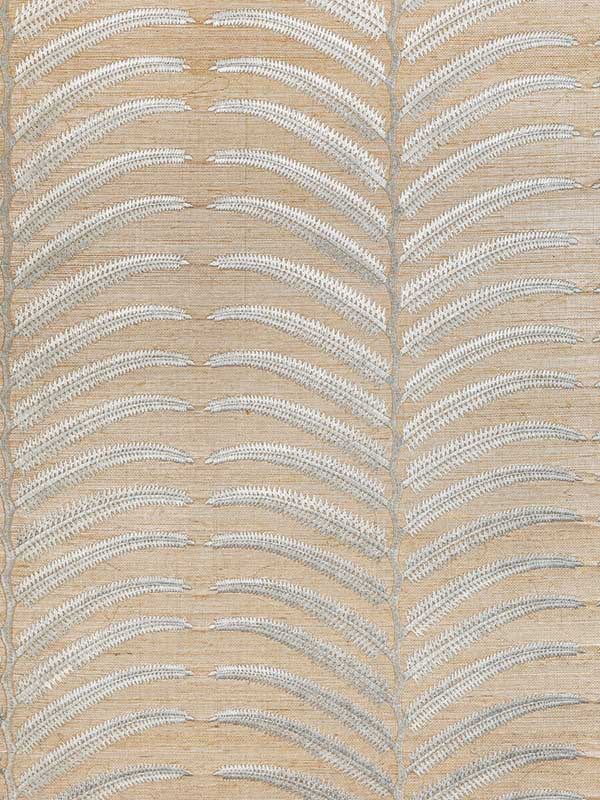 Plantae Emb Sisal wallpaper in grey color - pattern number W3834.1611.0 - by Kravet in the Modern Luxe collection