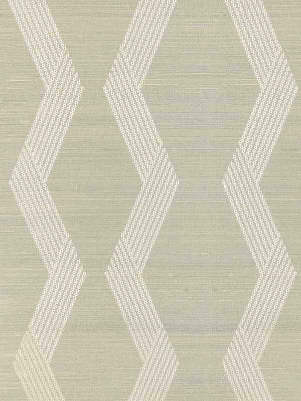 Chainlink Emb Sisal wallpaper in ice color - pattern number W3835.1101.0 - by Kravet in the Modern Luxe collection