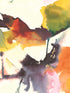 Watercolor Block Peel and Stick wallpaper in persimmon and plum color - pattern number HG10203 - by NextWall in the Peel and Stick Wallpaper by Harry and Grace collection