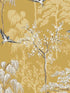 Bird Garden Peel and Stick fabric in ochre color - pattern number AS20406 - by NextWall in the Peel and Stick Wallpaper by Arthouse collection