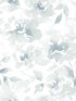 Renewed Floral Peel and Stick fabric in blue color - pattern number PSW1492RL - by Magnolia Home by Joanna Gaines in the Magnolia Home Peel and Stick Wallpaper collection