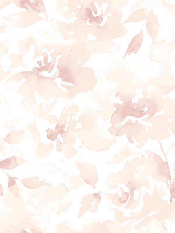 Renewed Floral Peel and Stick fabric in pink color - pattern number PSW1493RL - by Magnolia Home by Joanna Gaines in the Magnolia Home Peel and Stick Wallpaper collection