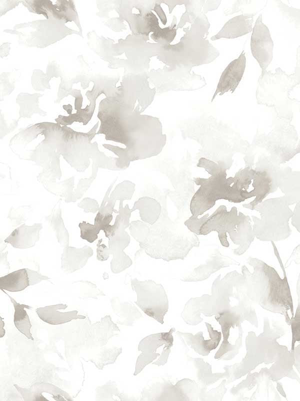 Renewed Floral Peel and Stick fabric in neutral color - pattern number PSW1495RL - by Magnolia Home by Joanna Gaines in the Magnolia Home Peel and Stick Wallpaper collection