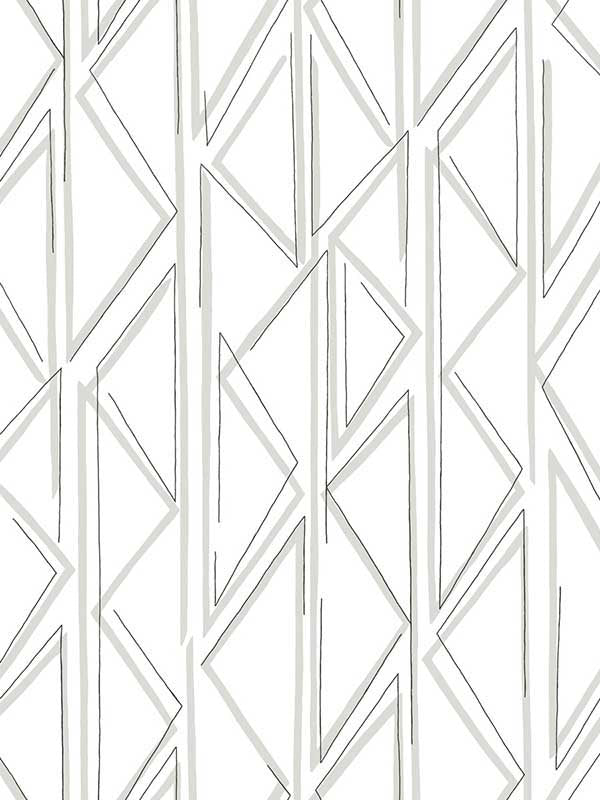 Sideways Sketch Peel and Stick wallpaper in grey color - pattern number PSW1500RL - by Magnolia Home by Joanna Gaines in the Magnolia Home Peel and Stick Wallpaper collection