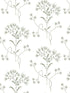 Wildflower Peel and Stick wallpaper in green color - pattern number PSW1503RL - by Magnolia Home by Joanna Gaines in the Magnolia Home Peel and Stick Wallpaper collection