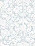 Fairy Tales Peel and Stick fabric in blue color - pattern number PSW1507RL - by Magnolia Home by Joanna Gaines in the Magnolia Home Peel and Stick Wallpaper collection