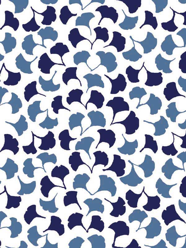 Forest Glade Peel and Stick wallpaper in navy blue color - pattern number PSW1390RL - by York in the Madcap Cottage Peel and Stick Wallpaper collection