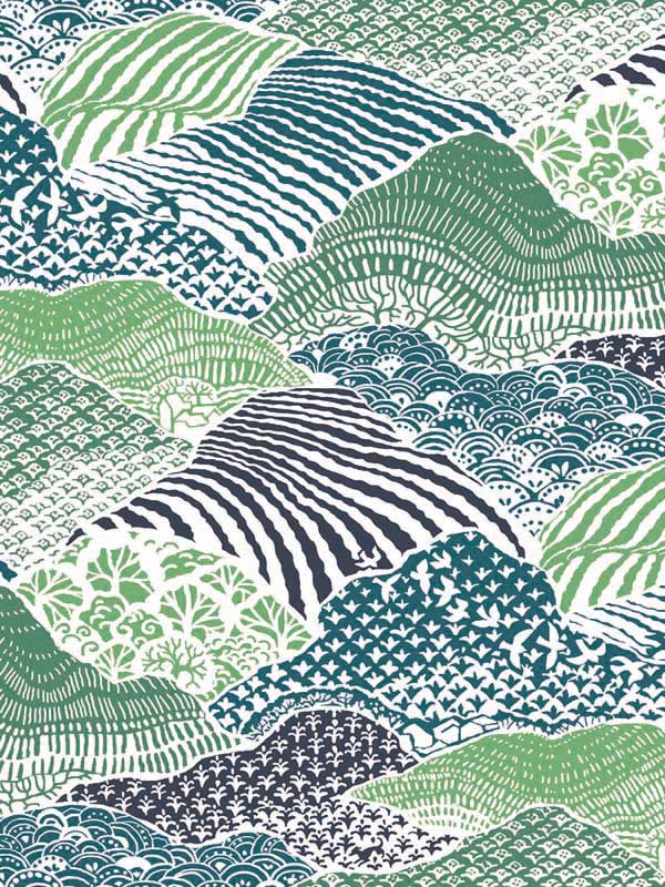 Shangri La Peel and Stick wallpaper in palm green color - pattern number PSW1405RL - by York in the Madcap Cottage Peel and Stick Wallpaper collection