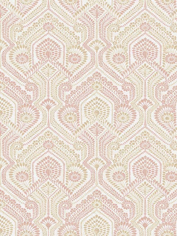 Fernback Ornate Botanical fabric in pink color - pattern number 4074-26613 - by A Street Prints in the Georgia collection