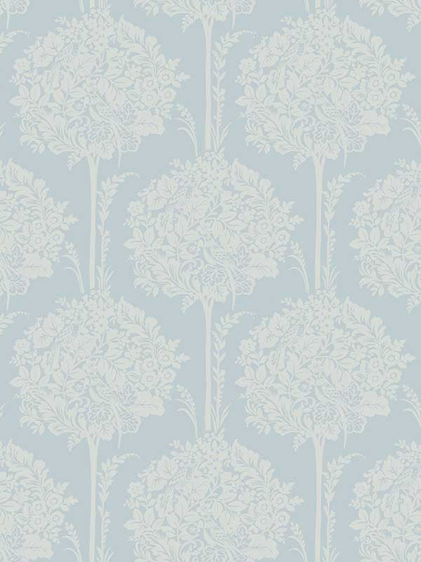 Zaria Topiary fabric in light blue color - pattern number 4074-26622 - by A Street Prints in the Georgia collection