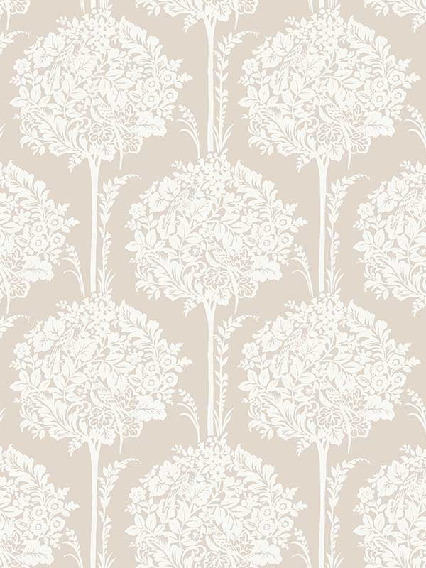 Zaria Topiary fabric in taupe color - pattern number 4074-26626 - by A Street Prints in the Georgia collection