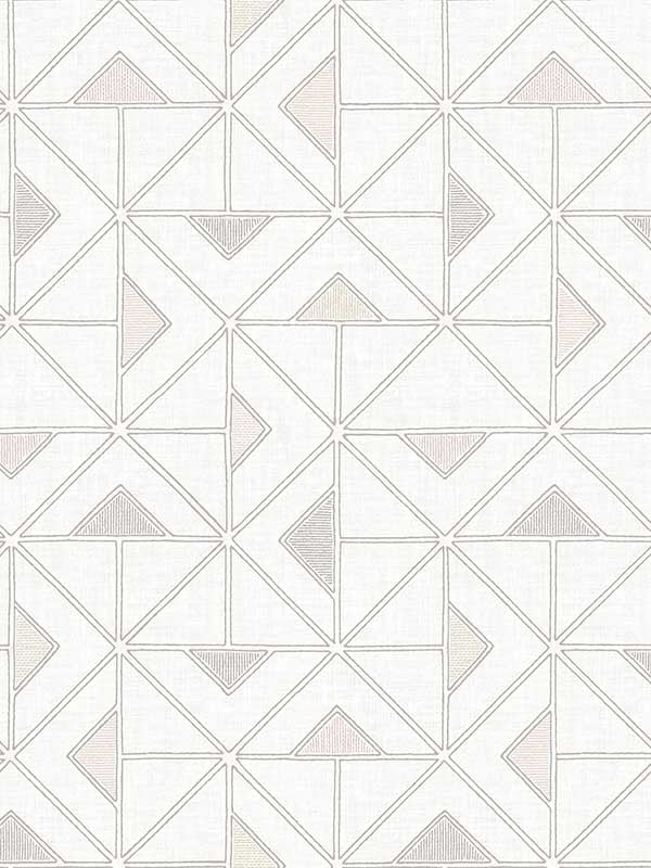 Jekyl Triangles wallpaper in neutral color - pattern number 4074-26637 - by A Street Prints in the Georgia collection