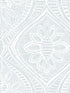 Scout Floral Ogee wallpaper in light blue color - pattern number 4074-26642 - by A Street Prints in the Georgia collection